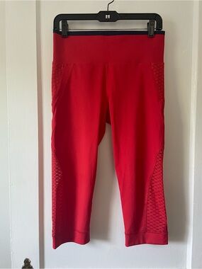 Adidas by Stella McCartney Capri Leggings Orange Red M